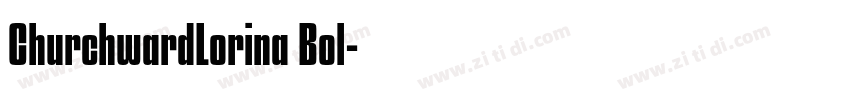ChurchwardLorina Bol字体转换